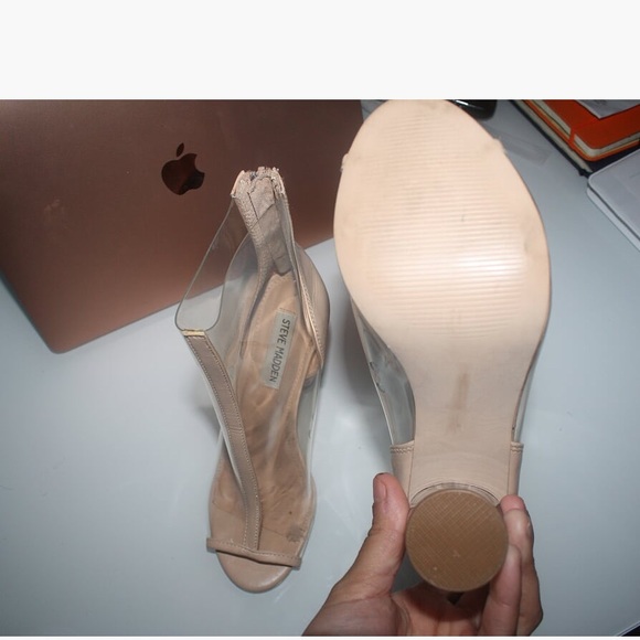 Steve Madden Sexy Nude Transparent Boots/Booties - Picture 5 of 5